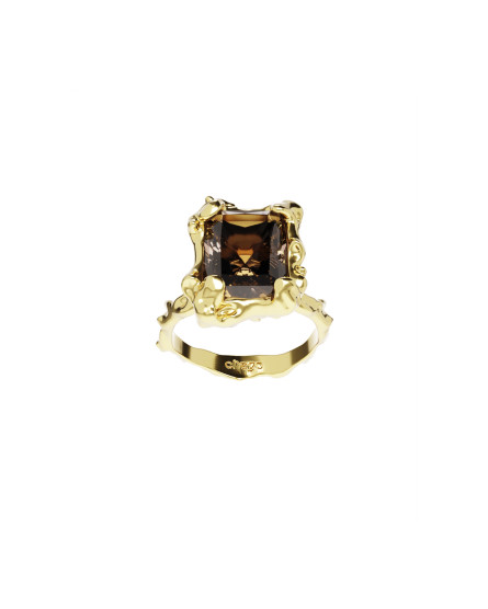 Ring New Classic w/ Rauchtopaz gilding