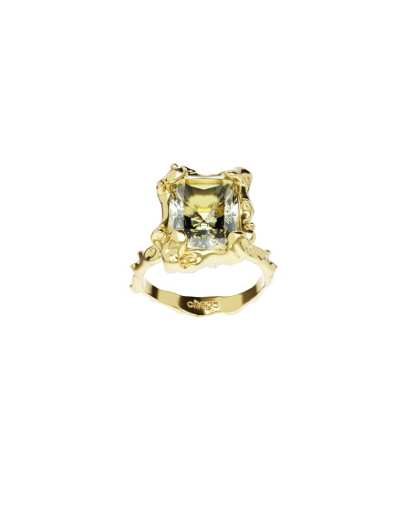 Ring New Classic w/ green amethyst gilding