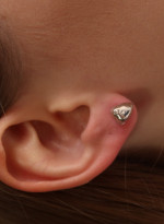 Earrings Strawberry an additional earring - Summer in the village silver