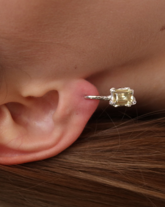 Earrings New Classic w/ Lemon quartz