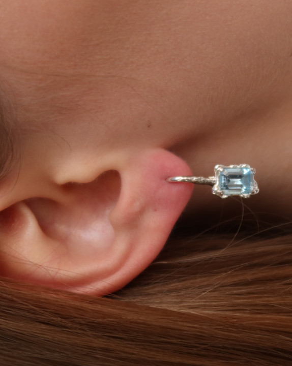 Earrings new classic w/ sky topaz